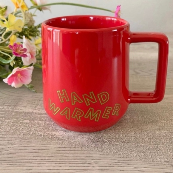 Starbucks “HAND WARMER” coffee mug, festive red color, 12 ounce size - Picture 1 of 8